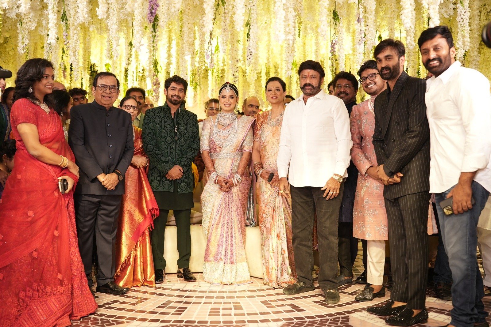 Celebrities Light Up the Wedding Celebration of Brahmanandam's Son